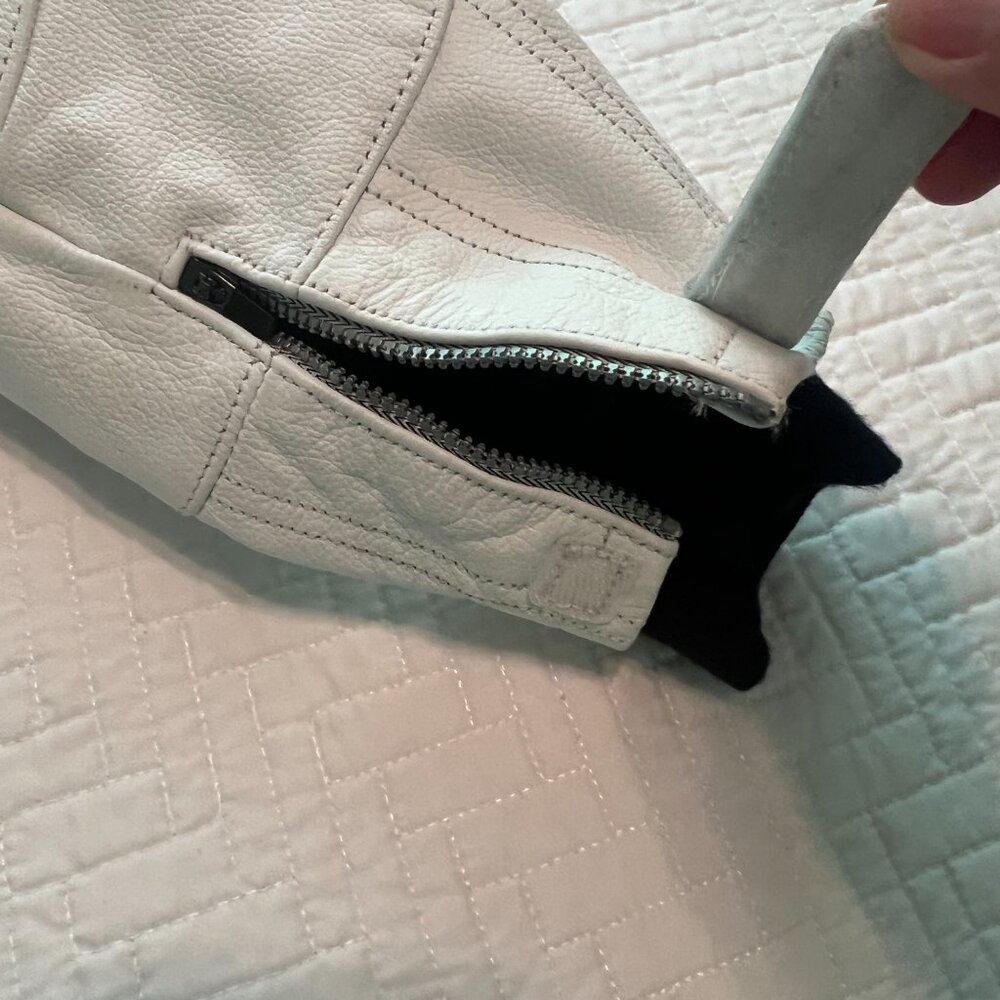 Shift White Leather Motorcycle Jacket - image 4